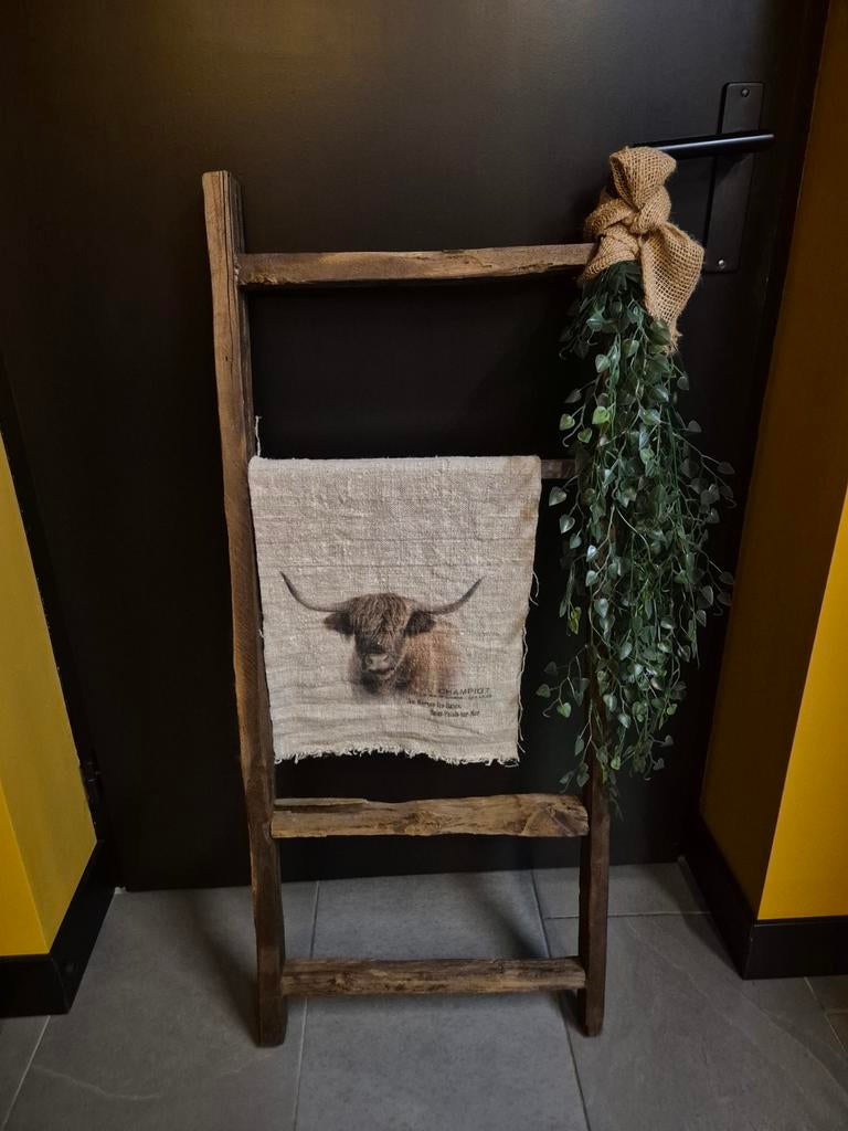 Houten decoratie trapje - 100 cm hoog, Ophalen of Verzenden, Zo goed als nieuw