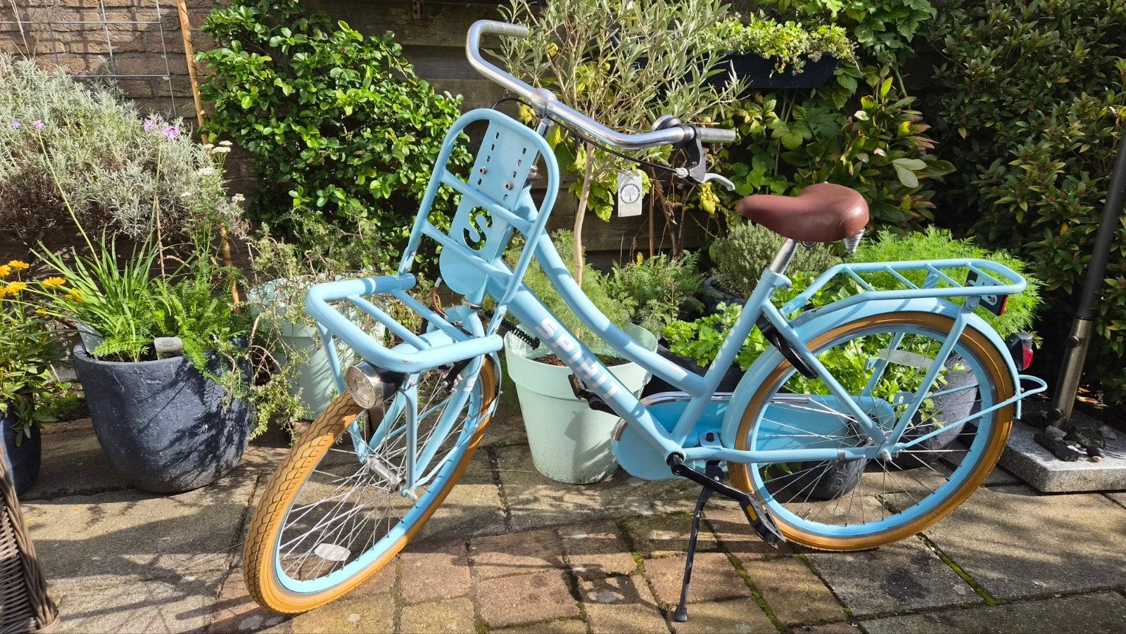 Meisjesfiets Spirit kleur mint 24 inch, Fietsen en Brommers, Ophalen, Gebruikt, 24 inch, Spirit