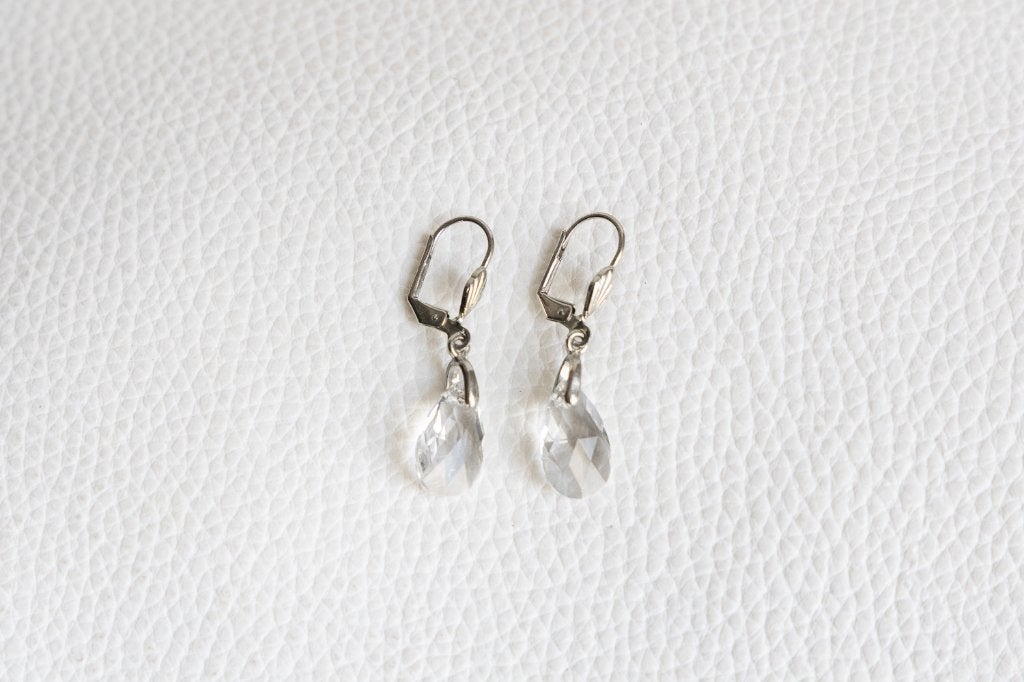 Oorbellen met Swarovski druppel kristal, Met kristal, Overige materialen, Hangers, Overige kleuren