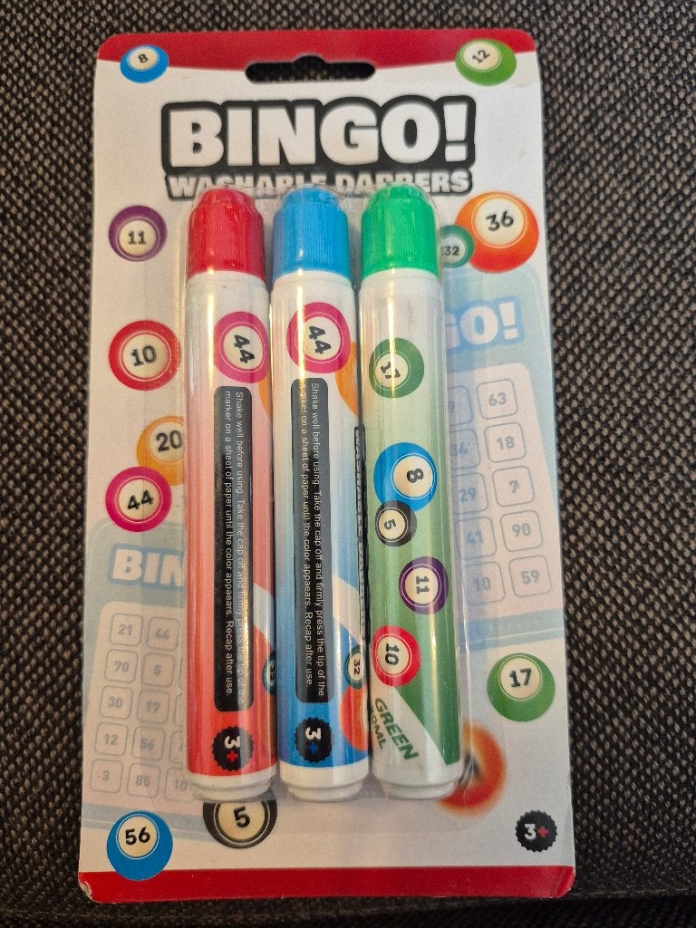 Bingo dabbers, Ophalen, Nieuw