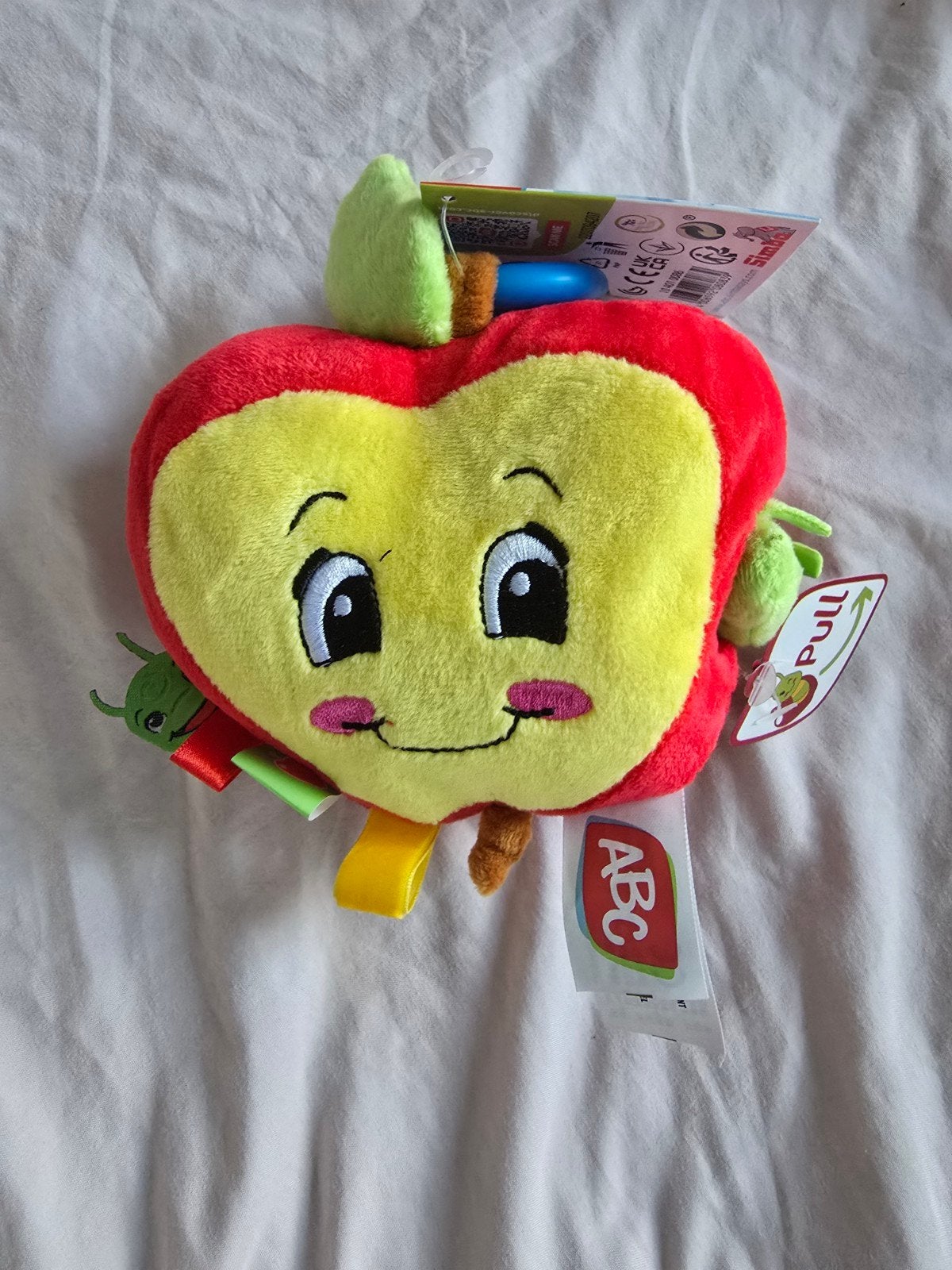 ABC Activiteiten Appel Knuffel met Knisperend Geluid, Ophalen of Verzenden, Nieuw, Overige typen, Met geluid