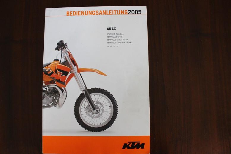 KTM 65SX 2005 owner's manual 65 SX bedienungsanleitung, Motoren, Ophalen of Verzenden, Overige merken