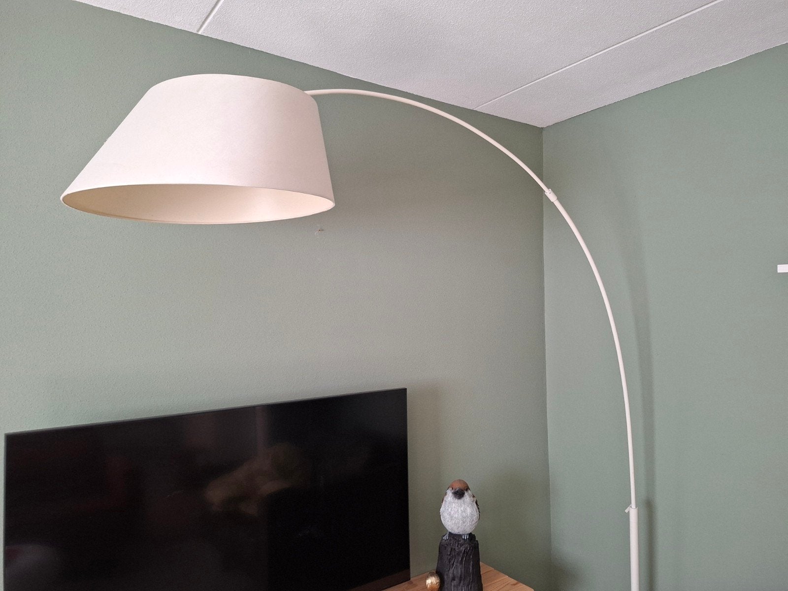 Zuiver Arc Vloerlamp Wit - Stijlvolle Booglamp, Huis en Inrichting, Ophalen, 150 tot 200 cm
