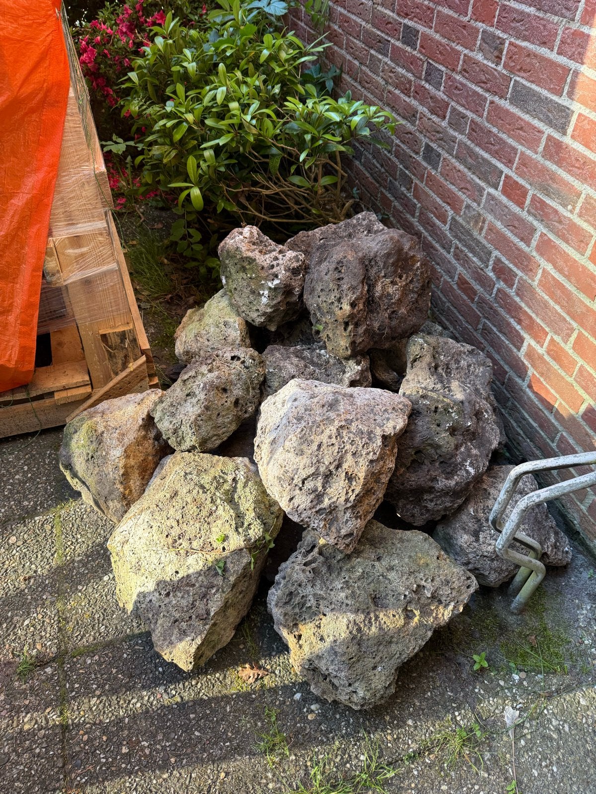 Grote partij lavastenen voor tuin of decoratie, Ophalen, Gebruikt, Kei, Lava