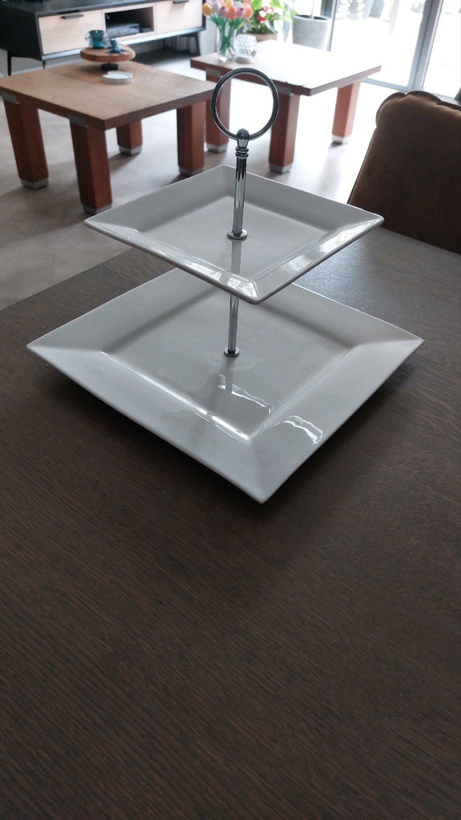 Keramieken etagere voor snacks, high tea en gebakjes, Ophalen of Verzenden