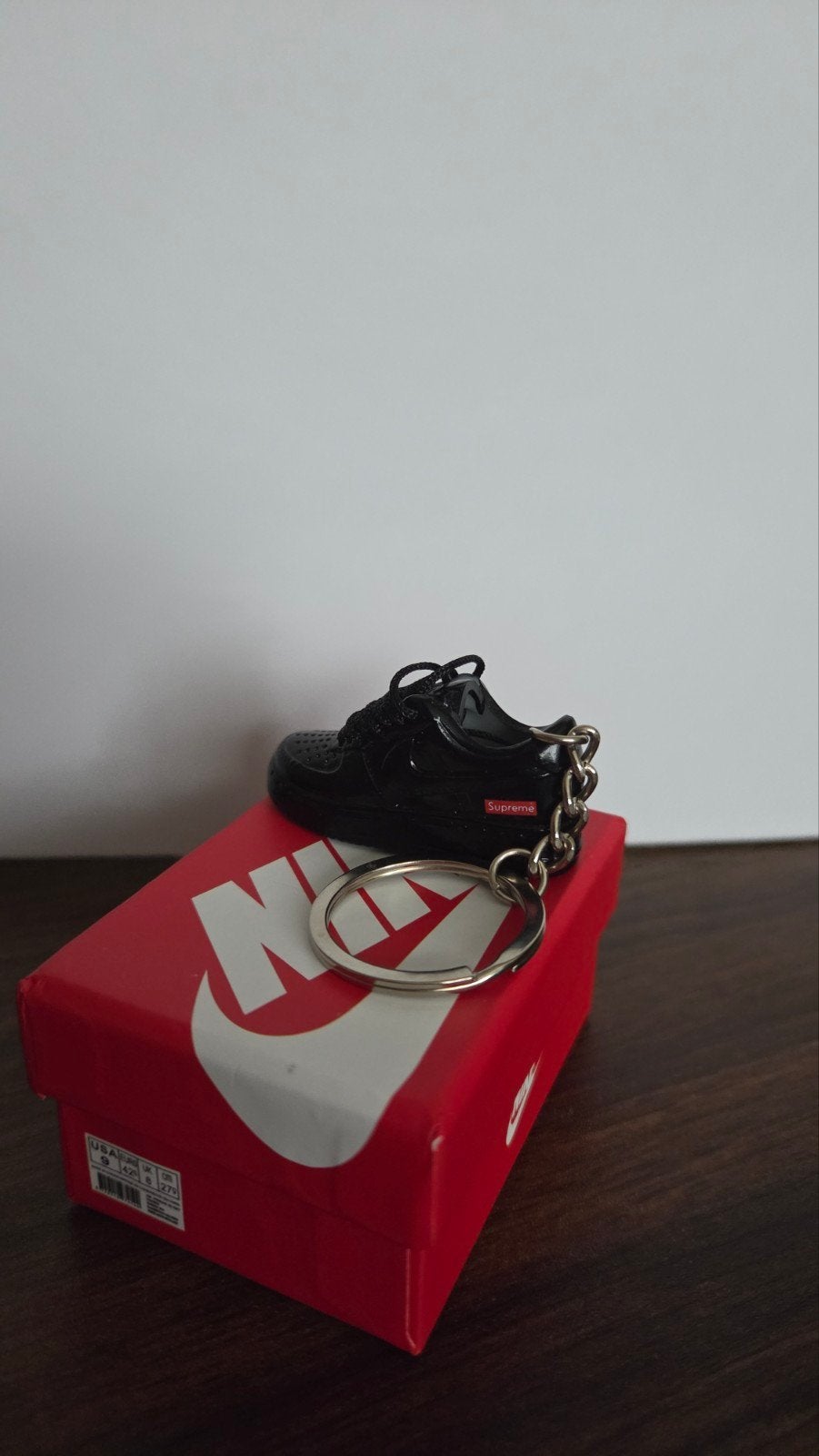 Sleutelhanger van Nike Airforce one met doosje, Ophalen of Verzenden, Nieuw, Merk