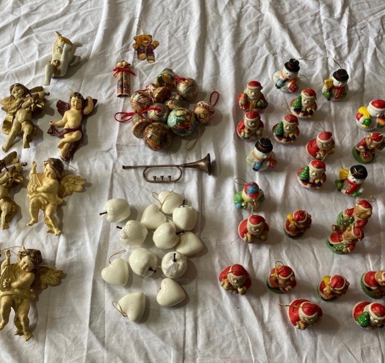 Grote collectie vintage kerstversiering, Diversen, Kerst, Ophalen of Verzenden