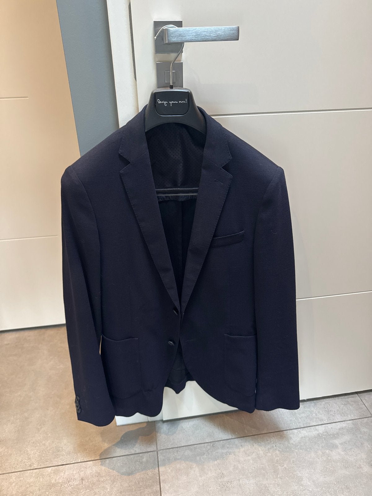Hugo Boss Travel Blazer - Donkerbl- 98 lengtemaat, Kleding | Heren, Ophalen of Verzenden, Zo goed als nieuw, Maat 52/54 (L), Blauw