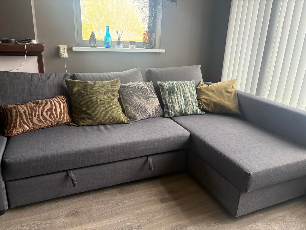 Hoekbank grijs IKEA, 250 tot 300 cm, Gebruikt, 100 tot 125 cm, Hoekbank