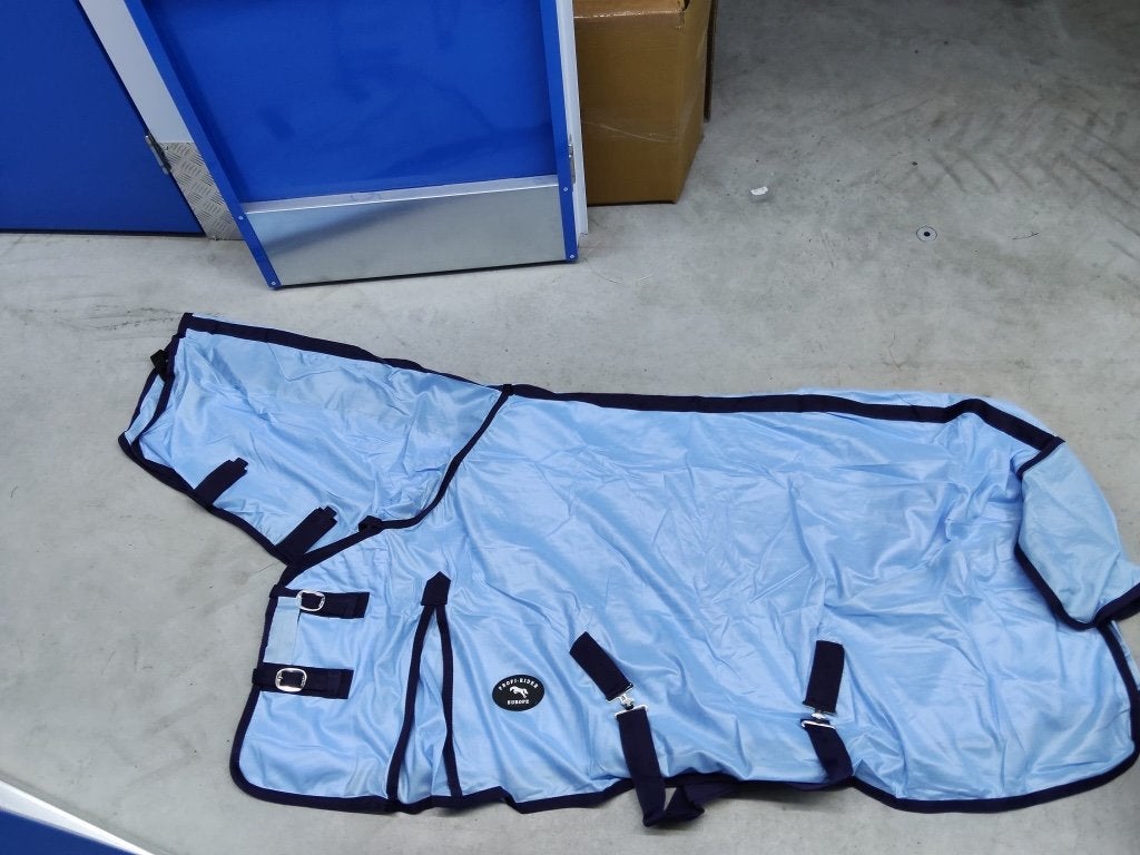 Vliegendeken Profi Rider sky blue 165, 175 & 185 cm, Dieren en Toebehoren, Ophalen of Verzenden, Nieuw, Vliegendeken