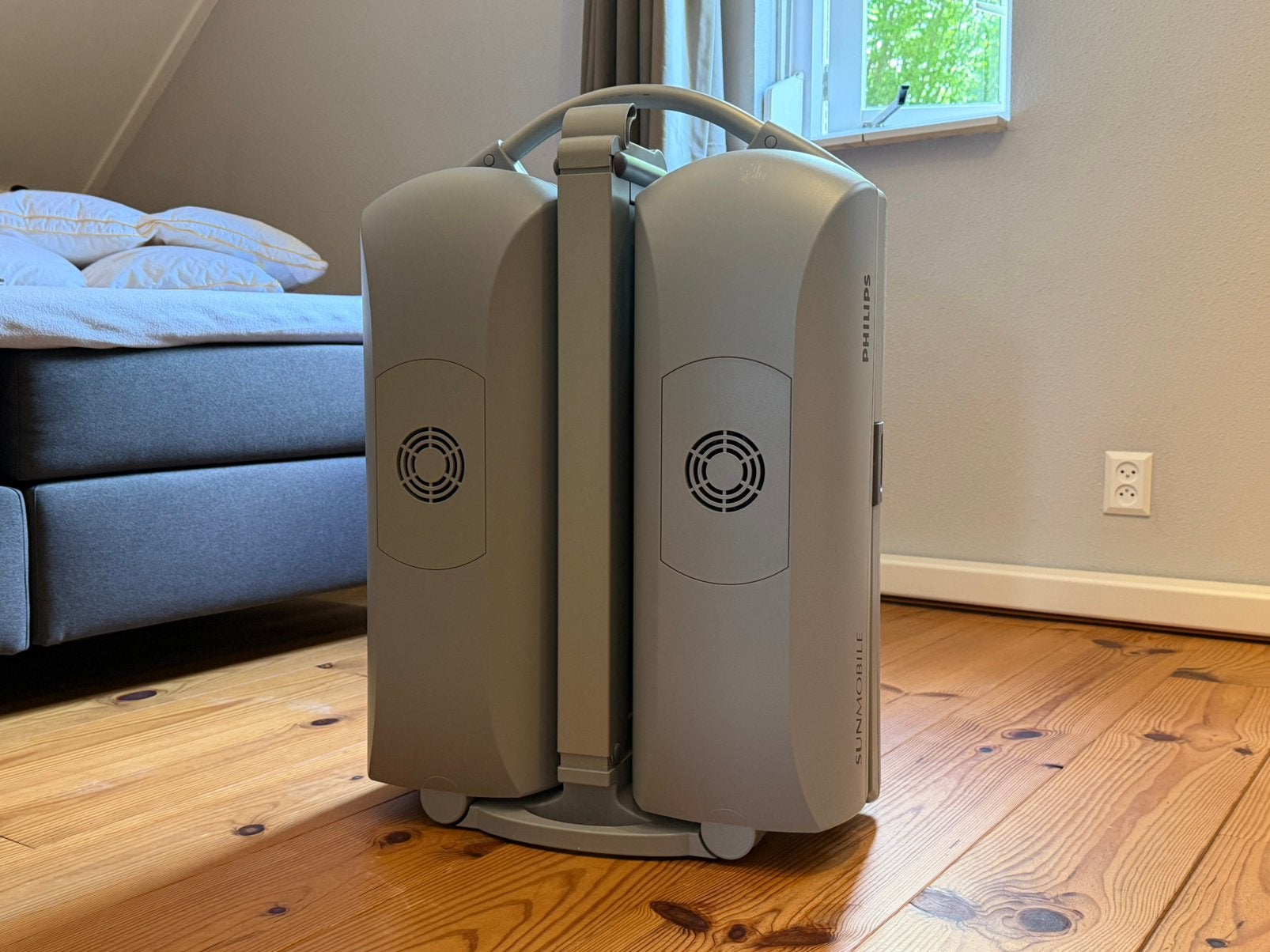Philips HB950 Inklapbare zonnehemel, Witgoed en Apparatuur, Zonnebanken en Gezichtsbruiners, Ophalen, Zo goed als nieuw, Zonnebank enkelzijdig