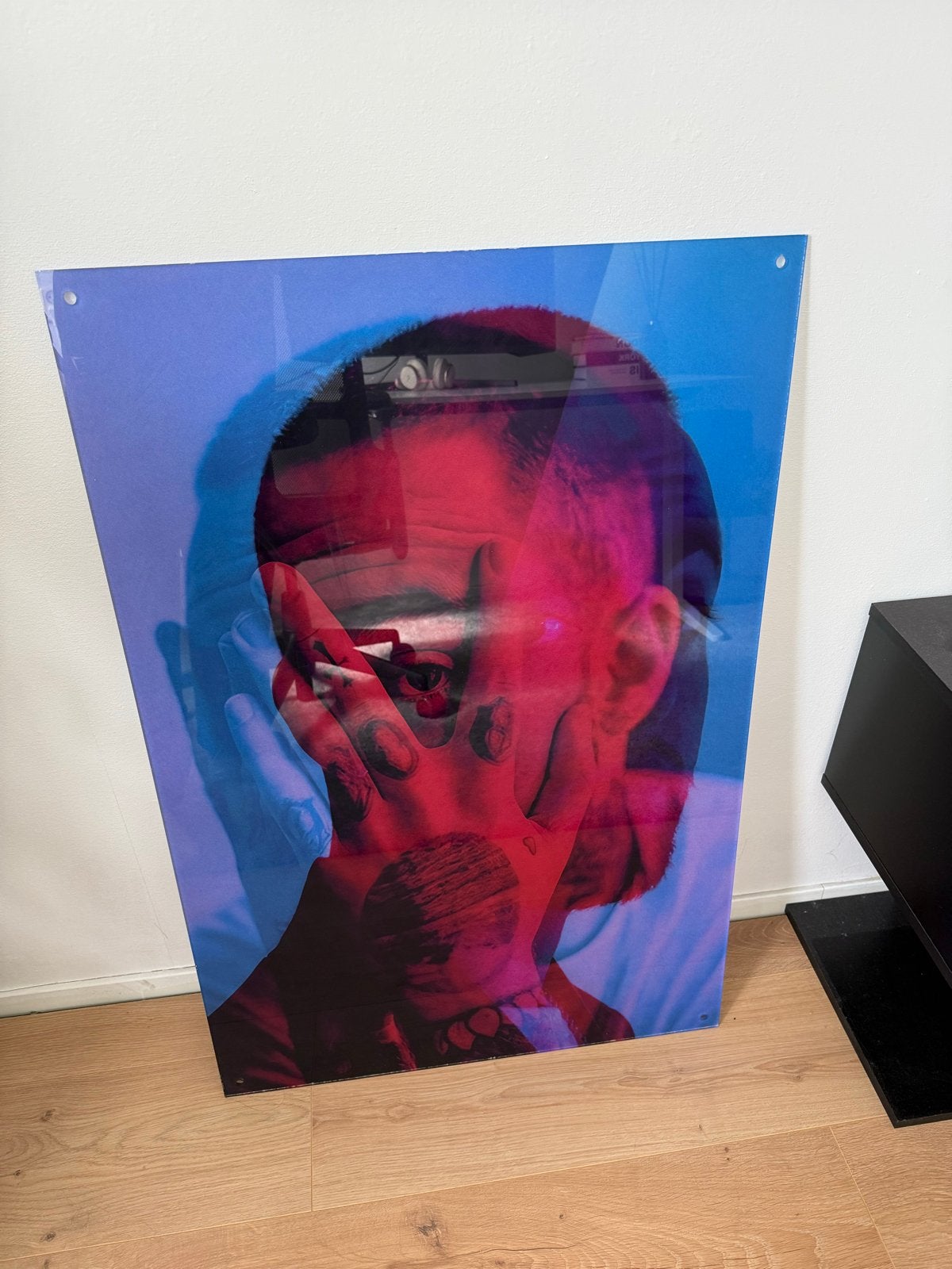 Mac Miller Acrylglas Schilderij - Uniek Portret, Ophalen, Acrylverf, Glas, Achter glas