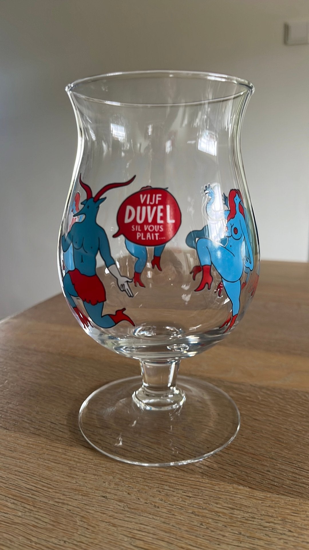 Duvel Collection bierglas 2010 - Piet Parra Limited Edition, Verzamelen, Ophalen of Verzenden, Zo goed als nieuw, Glas of Glazen