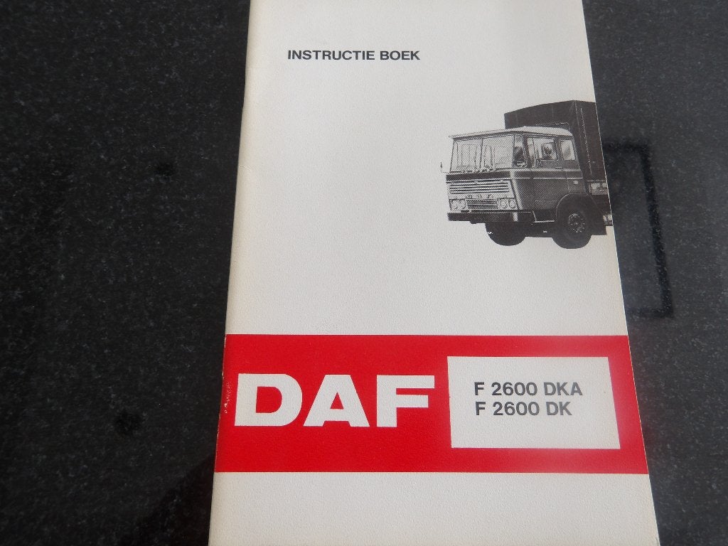 DAF F 2600 DKA / F 2600 DK - Instructieboek NL, Verzenden