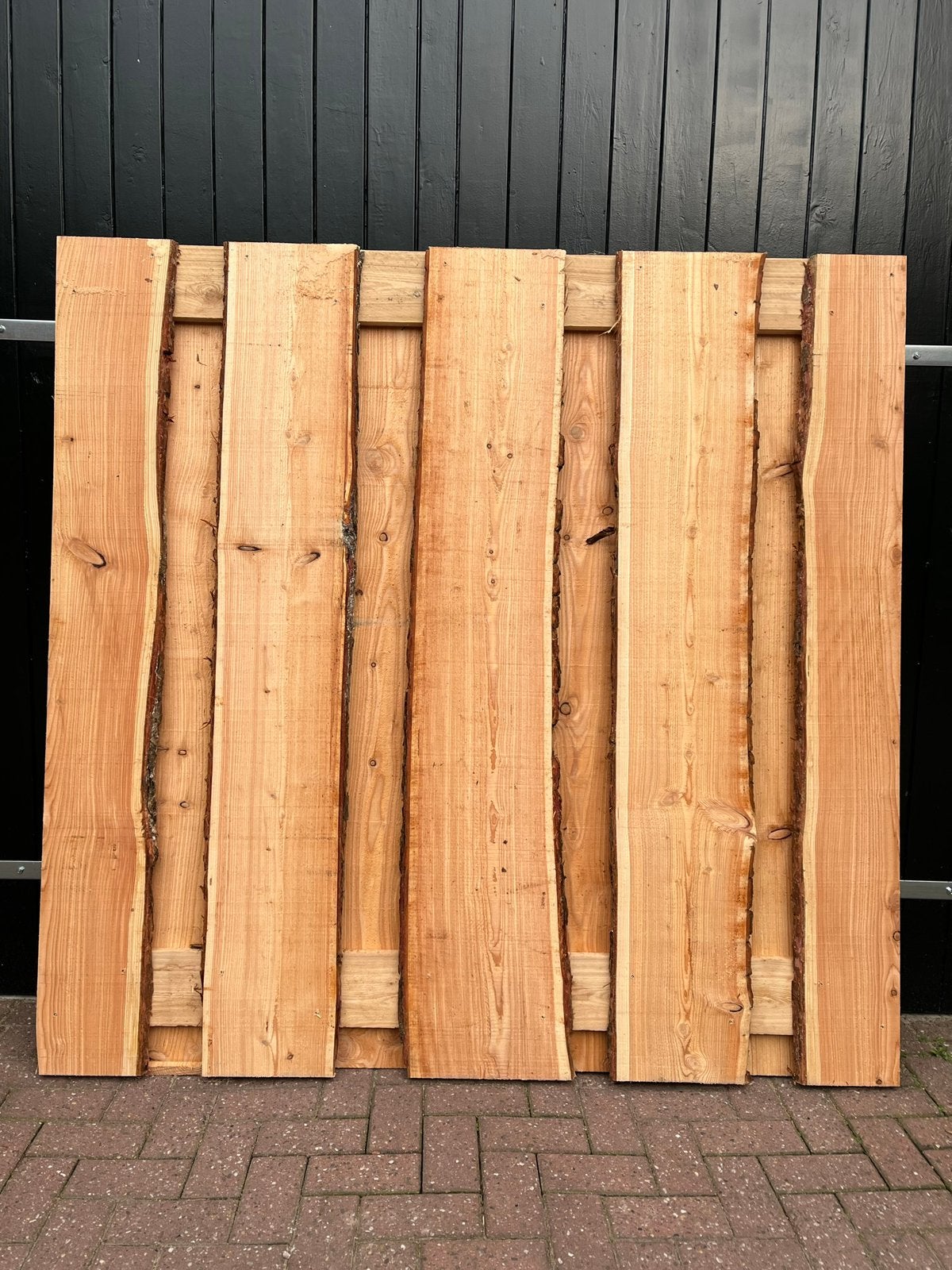 Schutting riet wilgen bamboe hout palen erfscheiding terras, Tuin en Terras, Schuttingen, Overige materialen, Gerard Krale, Nieuw