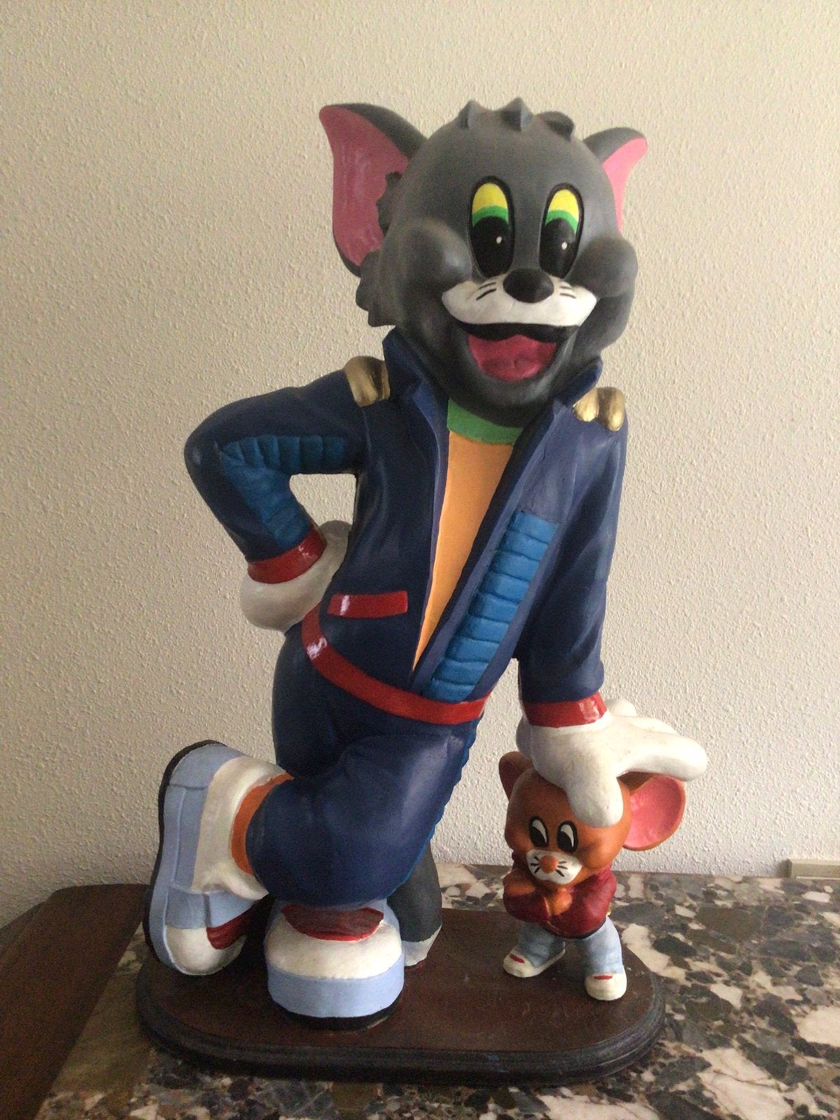 Groot beeld van Tom & Jerry 62 cm hoog, Ophalen, Zo goed als nieuw, Mens