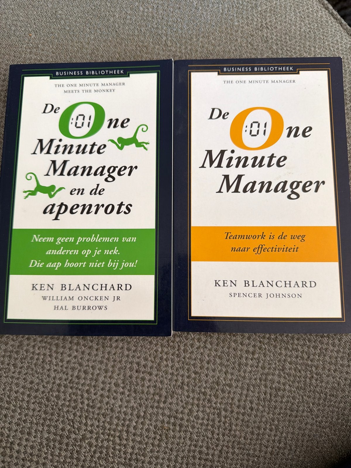 De One Minute Manager Boeken - Ken Blanchard (2 stuks), Ophalen of Verzenden, Zo goed als nieuw, Overige
