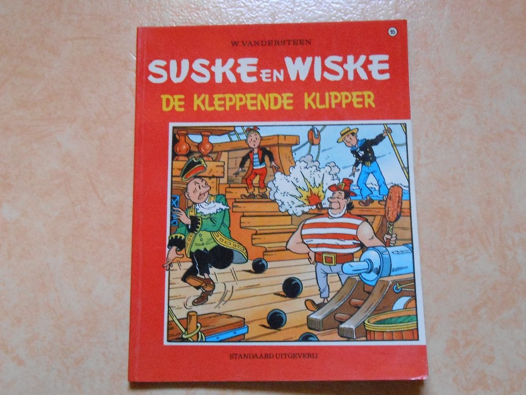 Suske en wiske 95 De kleppende klipper 1969 1 ste druk., Willy Vandersteen, Eén stripboek, Ophalen of Verzenden, Zo goed als nieuw