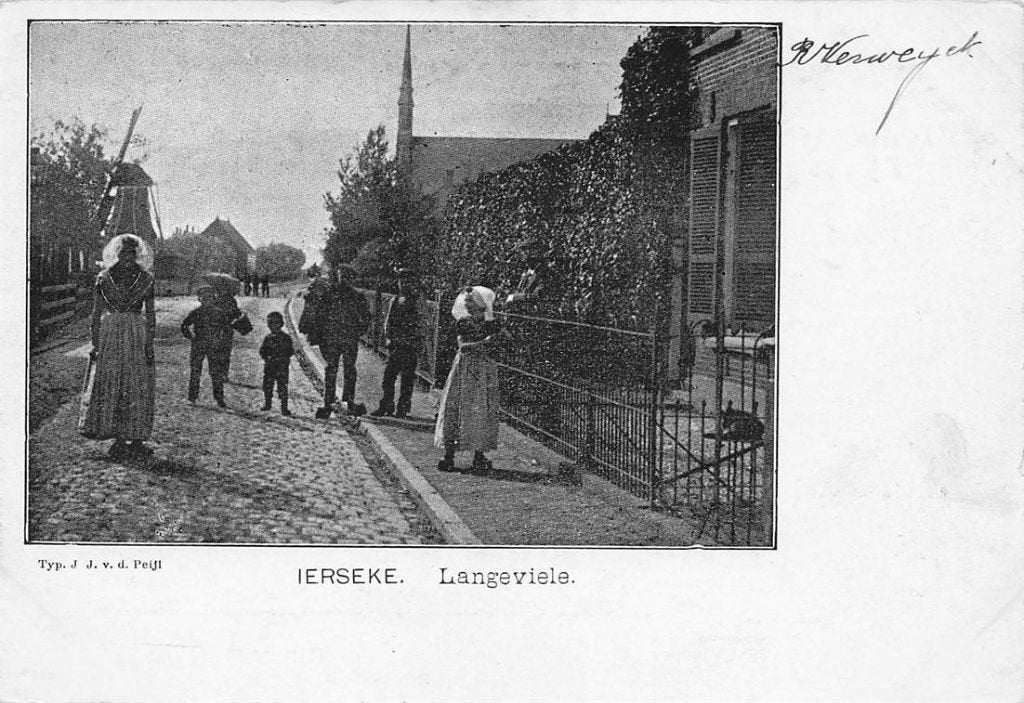 703-158-019 Yerseke Langeviele, Verzamelen, Ophalen of Verzenden, Voor 1920, Zeeland