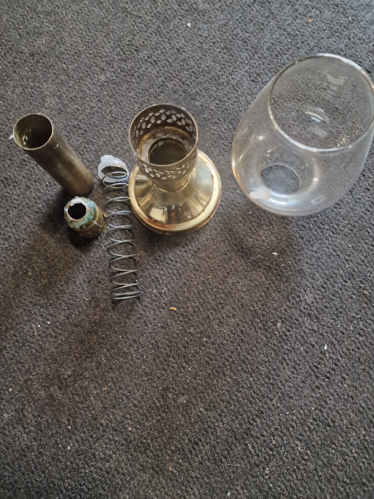 authentieke lampjes met veer kaars, Huis en Inrichting, Ophalen, Kaars