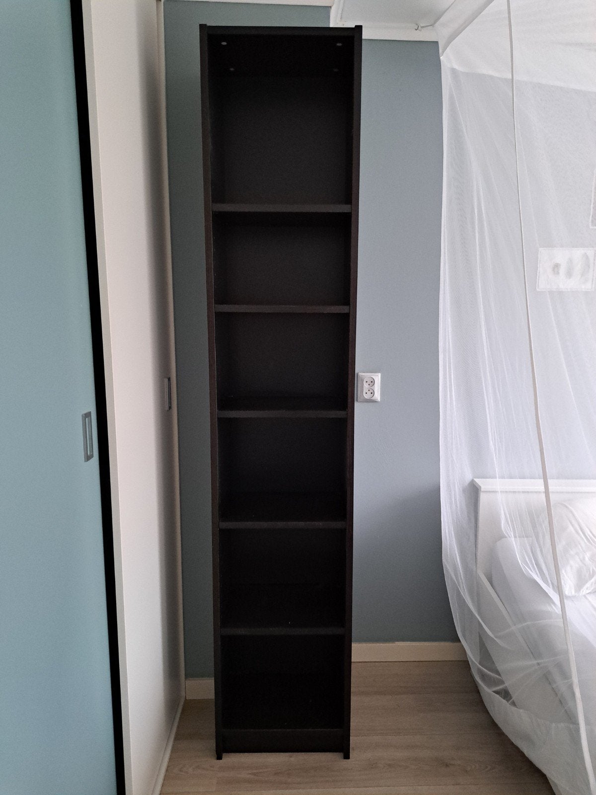 Billy boekenkast, donkerbruin eiken, Huis en Inrichting, Ophalen, Met plank(en), Minder dan 50 cm, 200 cm of meer
