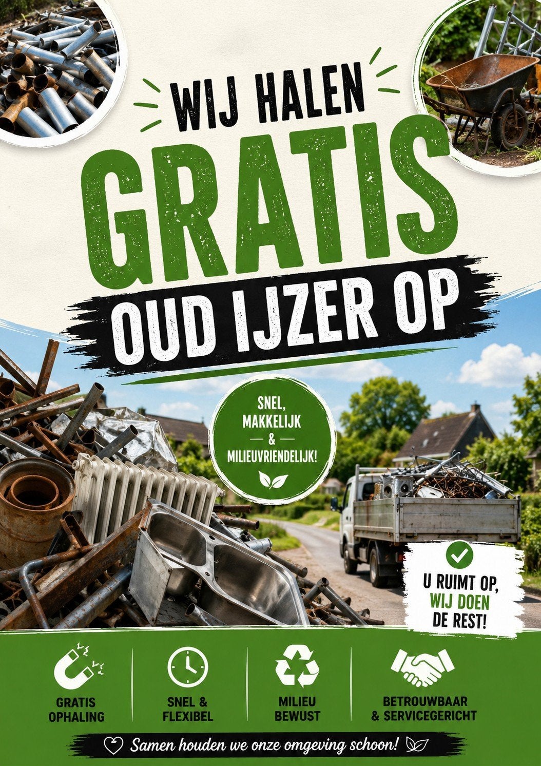 Gratis Ophalen van Oud IJzer, Ophalen