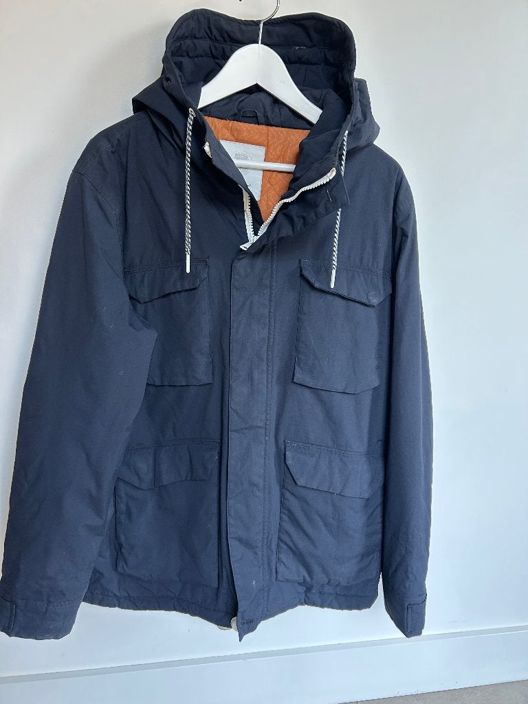 Elvine technische gewatteerde parka heren jas, Maat 52/54 (L), Blauw, Ophalen of Verzenden, Zo goed als nieuw