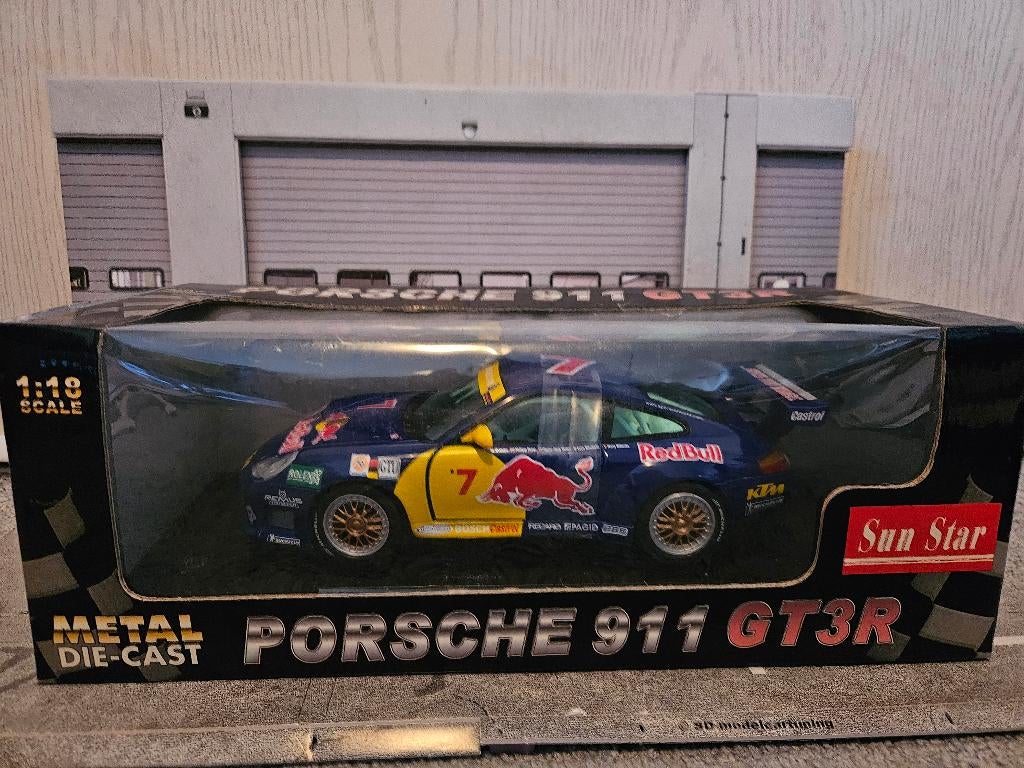 Sun Star Porsche 911 GT3 R 2000 1/18 in ovp, Hobby en Vrije tijd, Modelauto's | 1:18, Ophalen of Verzenden, Zo goed als nieuw