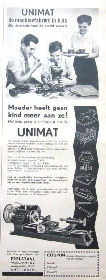 30 vintage advertenties reclames gereedschap 56-1 Unimat AEG, Ophalen of Verzenden, Gebruikt, Overige typen