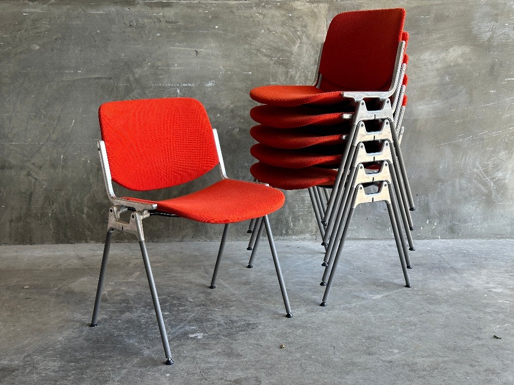 6x Castelli DSC 106 | Giancarlo Piretti | Italiaans Design, Huis en Inrichting, Stoelen, Ophalen, Castelli, Gebruikt, -