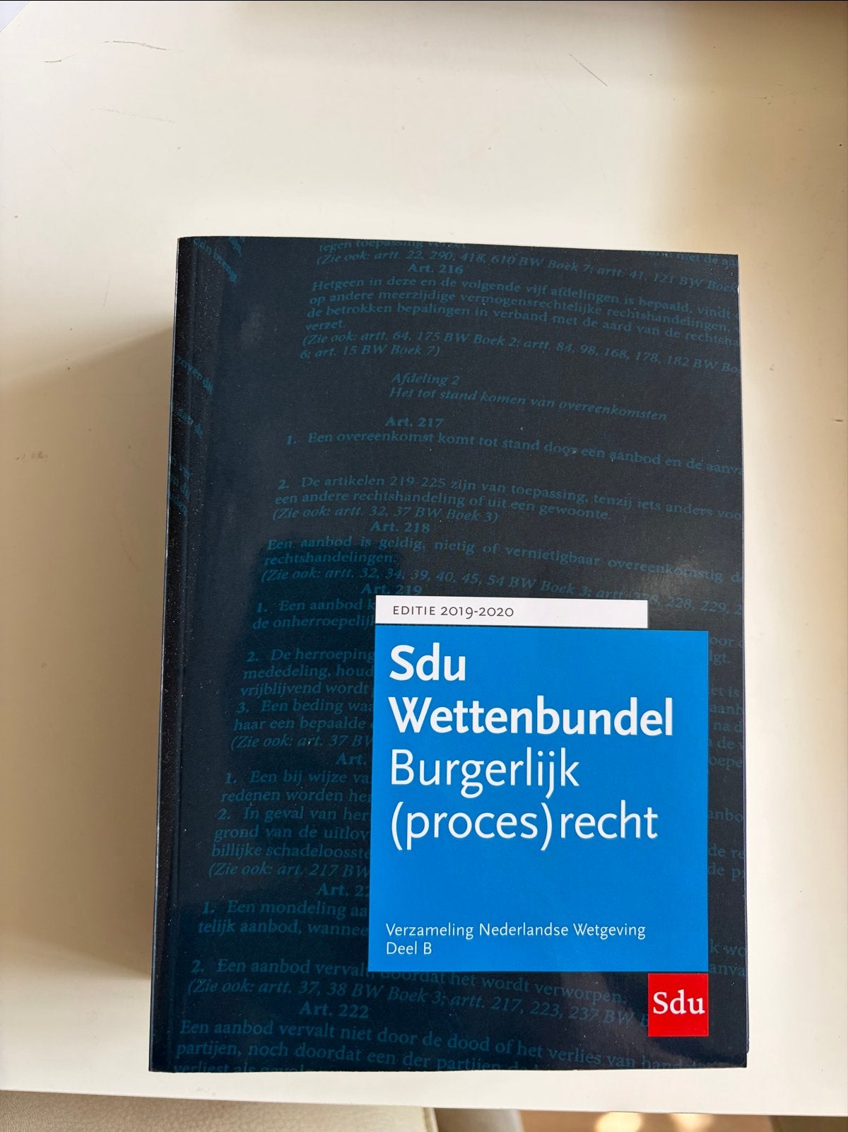 Sdu Wettenbundel Burgerlijk (proces)recht 2019-2020, Boeken, Ophalen of Verzenden, Gamma, Nieuw, HBO