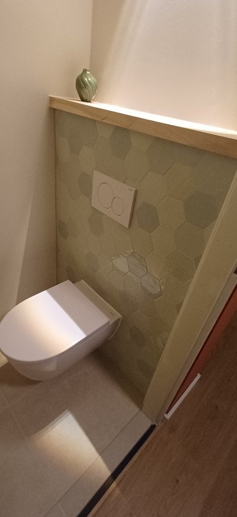 Cairo Hexagon mintgroen mix wandtegels, Nieuw, Minder dan 20 cm, Minder dan 5 m², Wandtegels