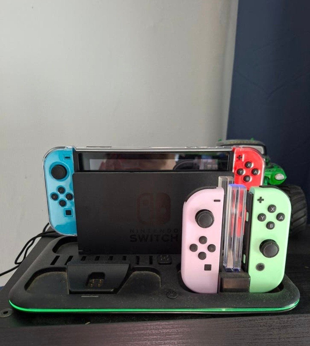 Nintendo Switch incl accessoires., Ophalen, Zo goed als nieuw, Met 3 controllers of meer, Switch 2019 Upgrade