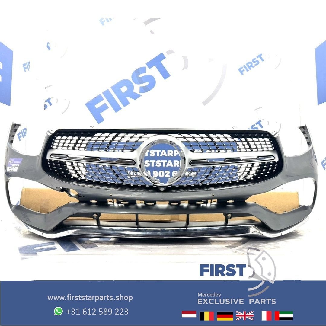 W253 BUMPER GLC FACELIFT AMG + GRIL A2538855904 ZWART WIT GR, Gebruikt, -, Voor, Ophalen of Verzenden