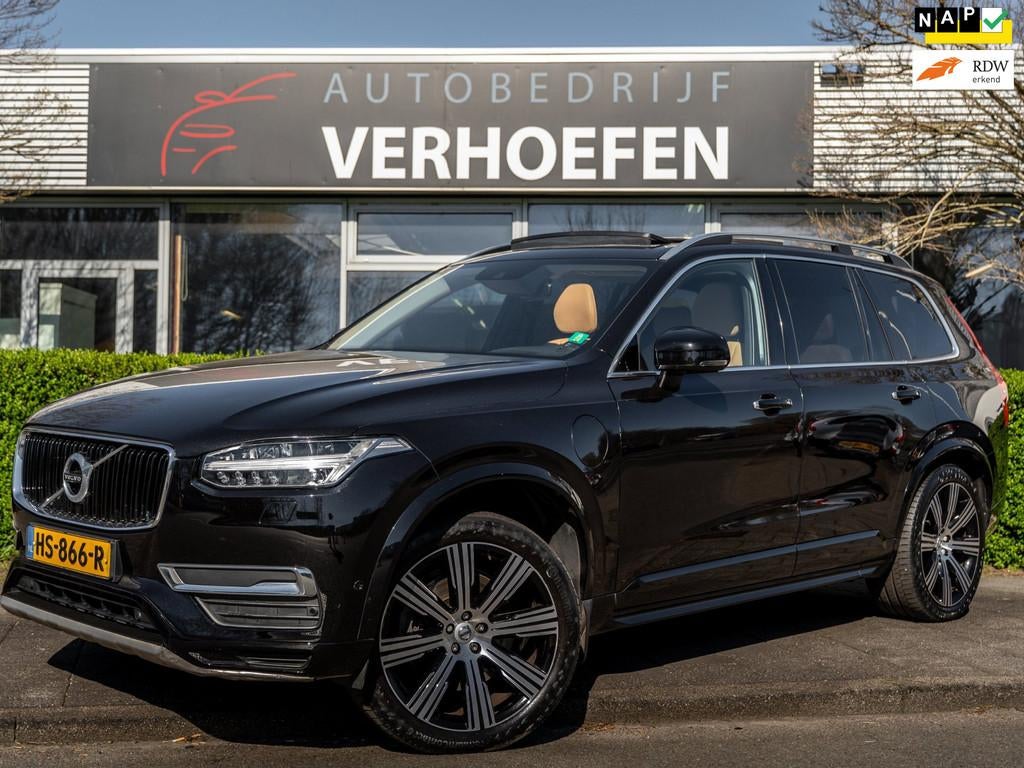 Volvo XC90 2.0 T8 Twin Engine AWD INSCRIPTION - 7 PERS - PAN, Gebruikt, 1969 cc, 7 stoelen, Zwart