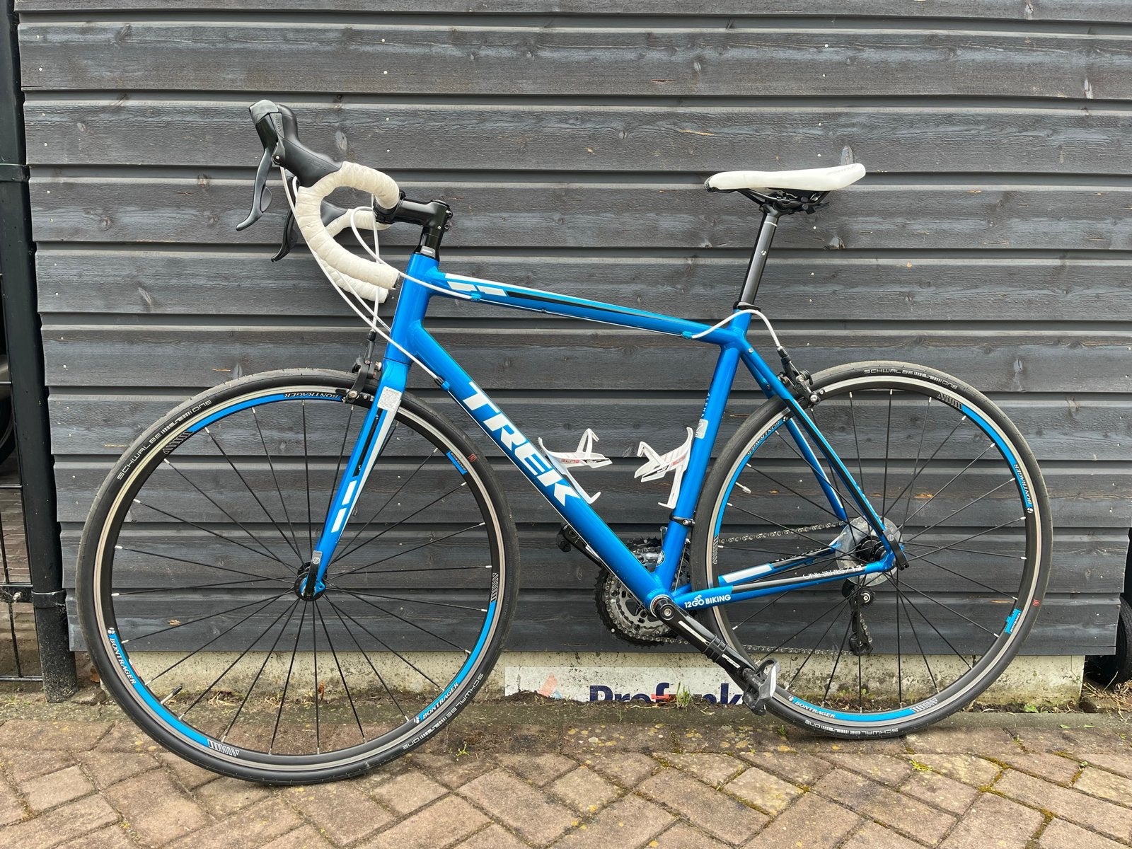 Trek Alpha 1.2 racefiets - Blauw, 56cm frame, Fietsen en Brommers, Fietsen | Racefietsen, 28 inch, Gebruikt, Aluminium, 15 tot 20 versnellingen