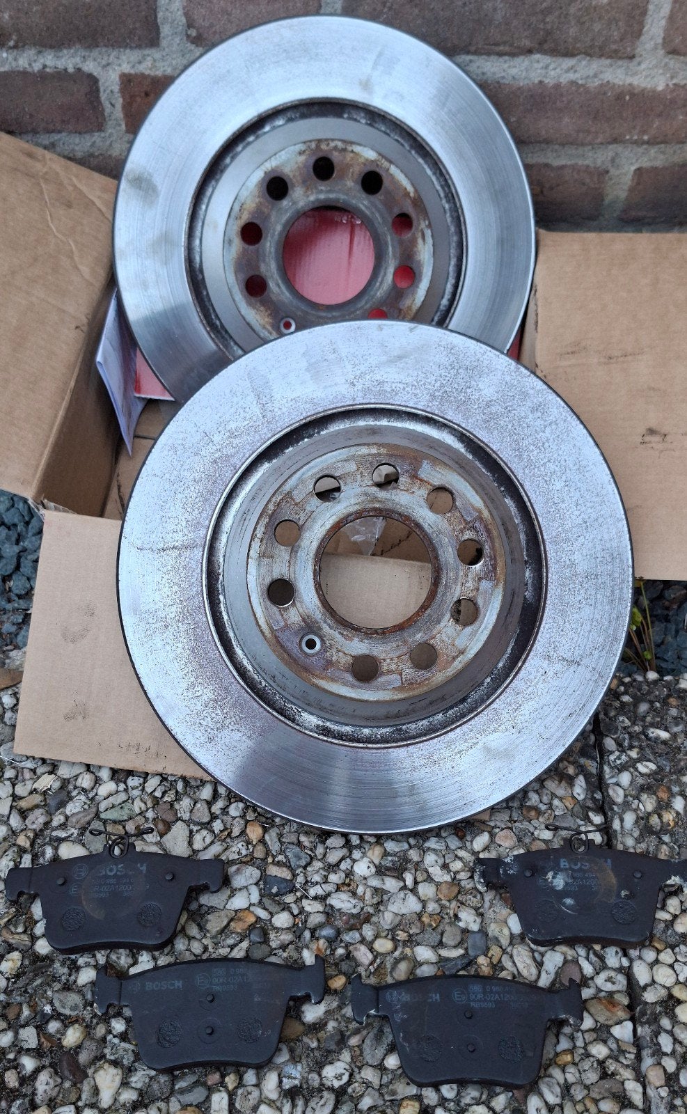 310mm Remschijven Golf 7.5 GTI TCR bosch remblokken, Auto-onderdelen, Ophalen of Verzenden, Gebruikt, Volkswagen