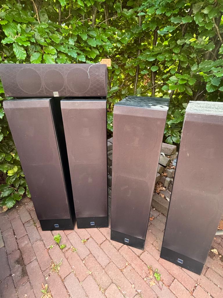 Dali 505 Serie Luidsprekerset (4x) met C1000 Center Speaker, Ophalen, Gebruikt, Surroundset zonder subwoofer, Overige merken