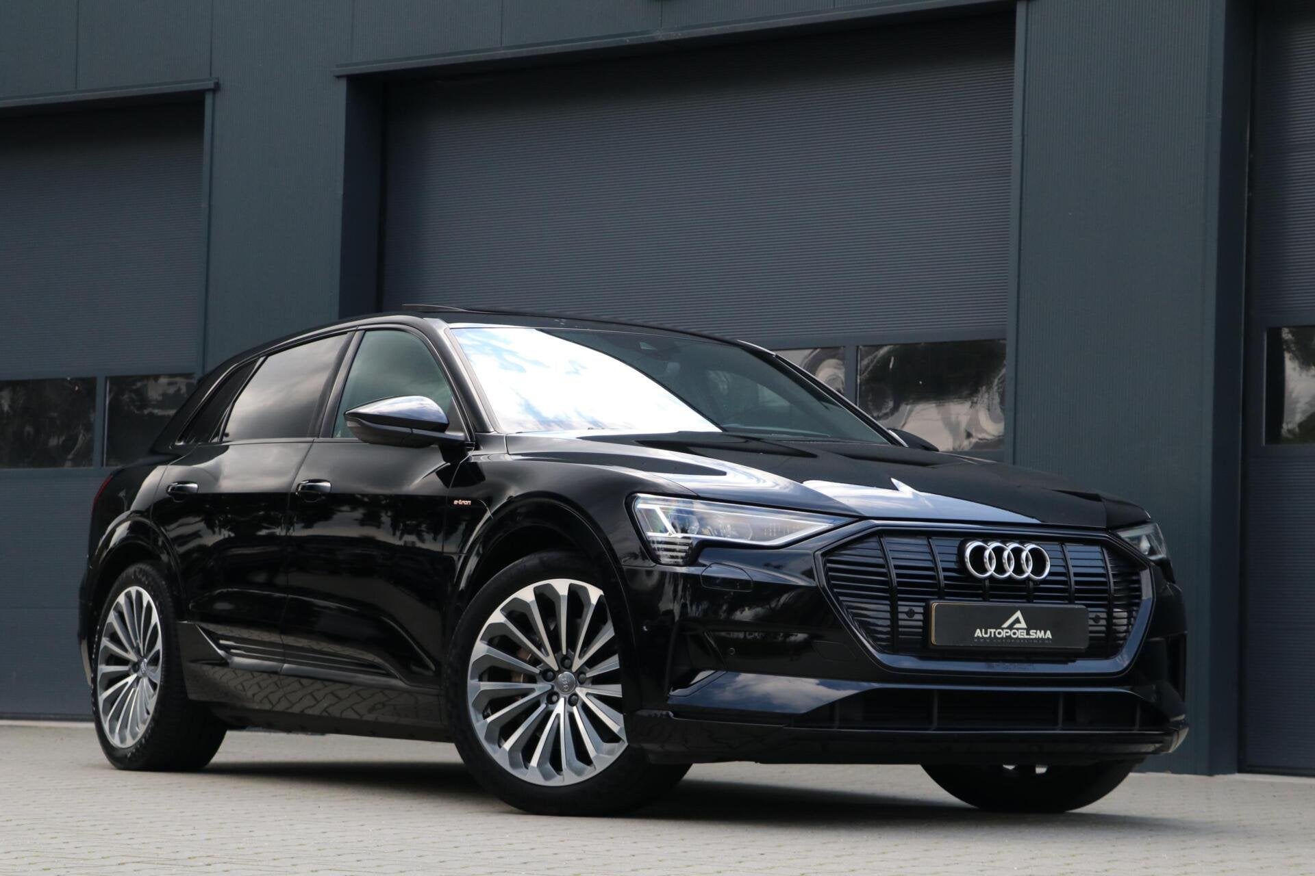 Audi e-tron e-tron 55 quattro 2x S-LINE AdaptiveCruise Panod, Automaat, Zwart, 95 kWh, Zwart