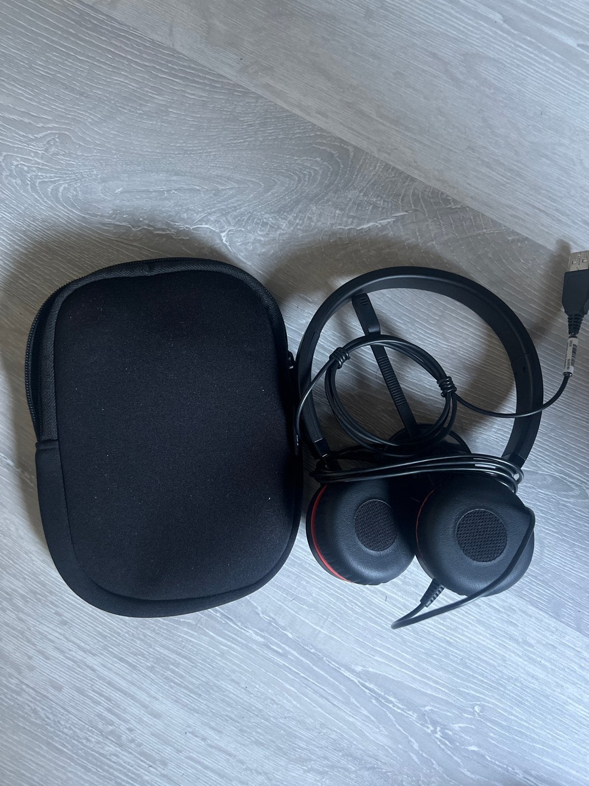 Nieuwe Jabra HSC060 USB Headset met Draagtas, Audio, Tv en Foto, Koptelefoons, Ophalen, Nieuw, On-ear, Draagtas/etui