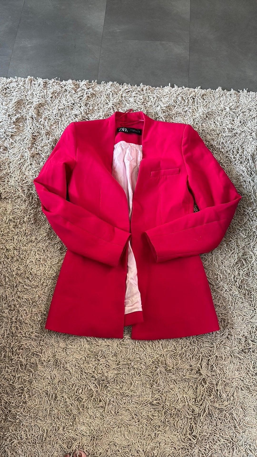 Zara blazer fuchsia/roze – maat XS, Kleding | Dames, Jasjes, Kostuums en Pakken, ., Ophalen of Verzenden, Zo goed als nieuw, .