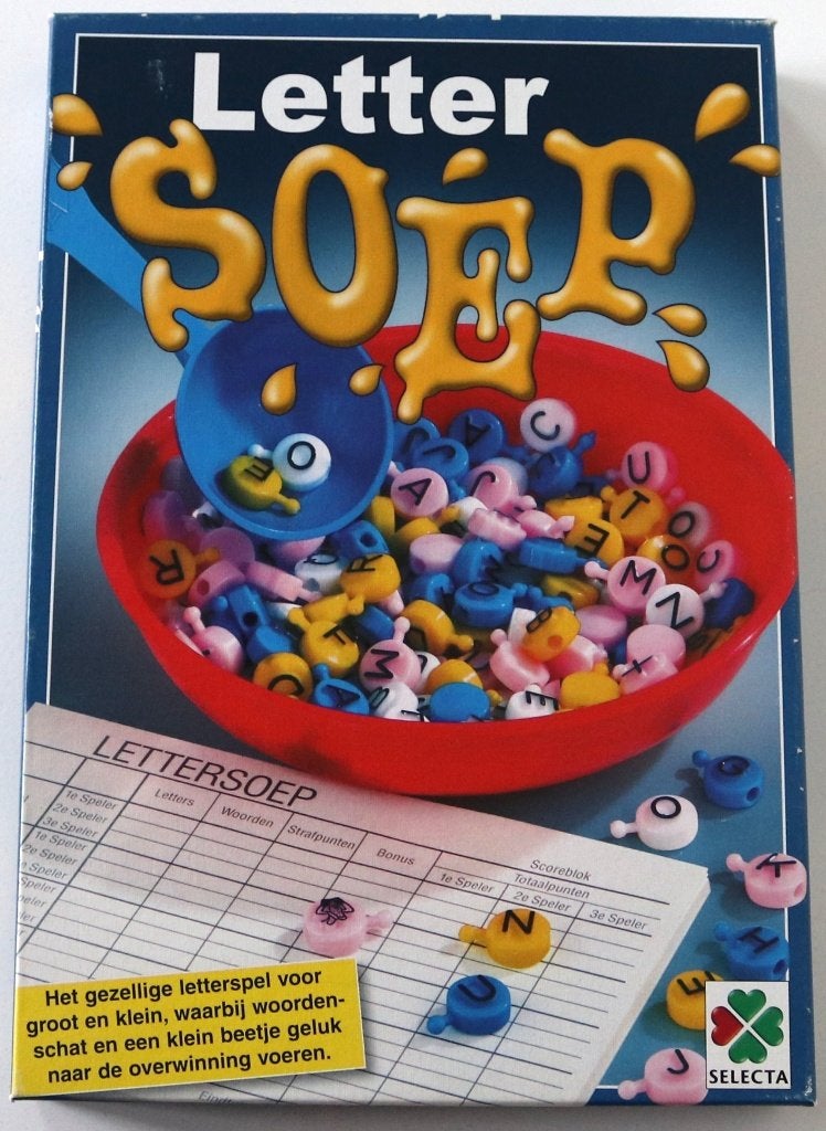 Letter Soep spel, Vijf spelers of meer, Ophalen, Zo goed als nieuw, Selecta