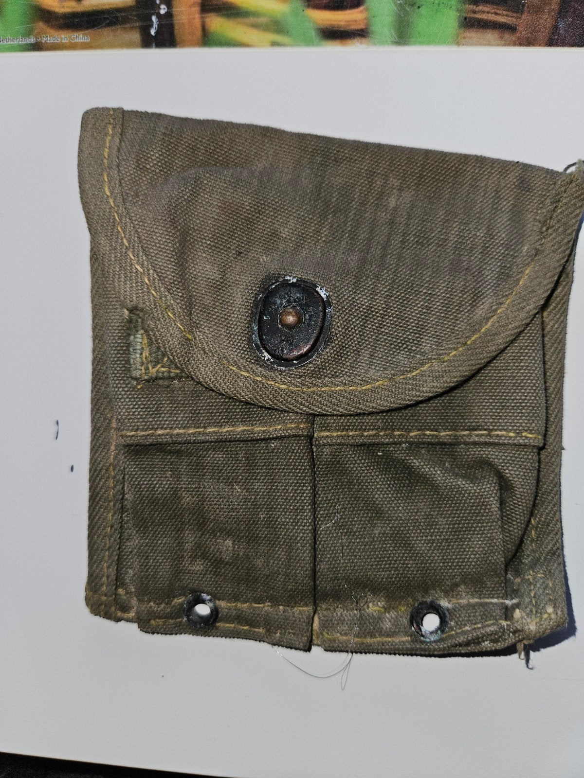 Origineel M1 Carbine Magazijntasje - Amerikaans Leger, Verzamelen, Ophalen of Verzenden, Landmacht, Amerika, Overige typen