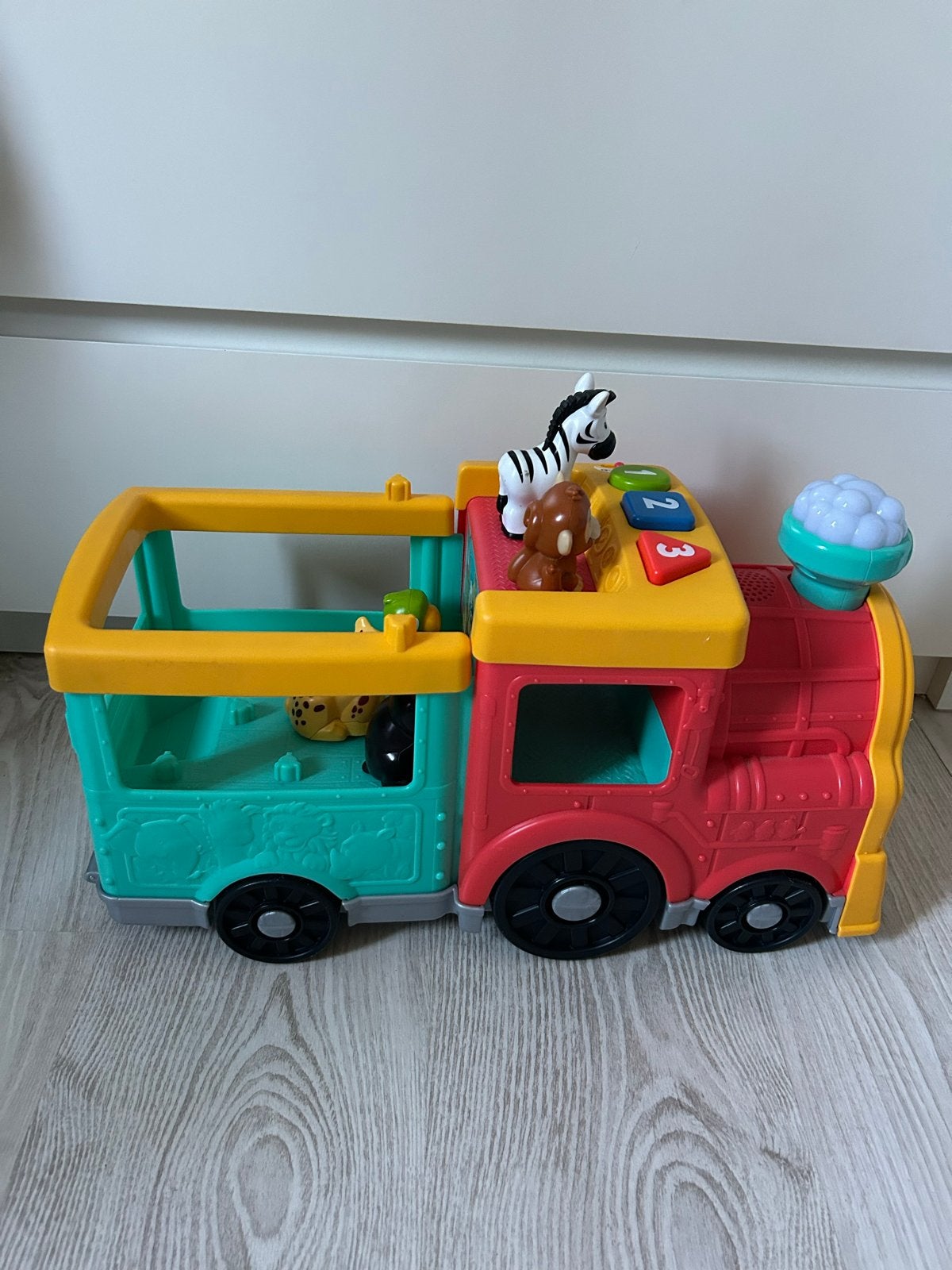 Fisher-Price Dierentrein met licht en geluid, Ophalen, Gebruikt, Overige typen, Met licht