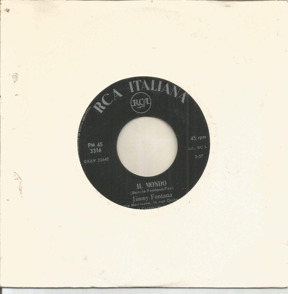 Jimmy Fontana – Il Mondo (1965), Gebruikt, 7 inch, Ophalen of Verzenden, Pop
