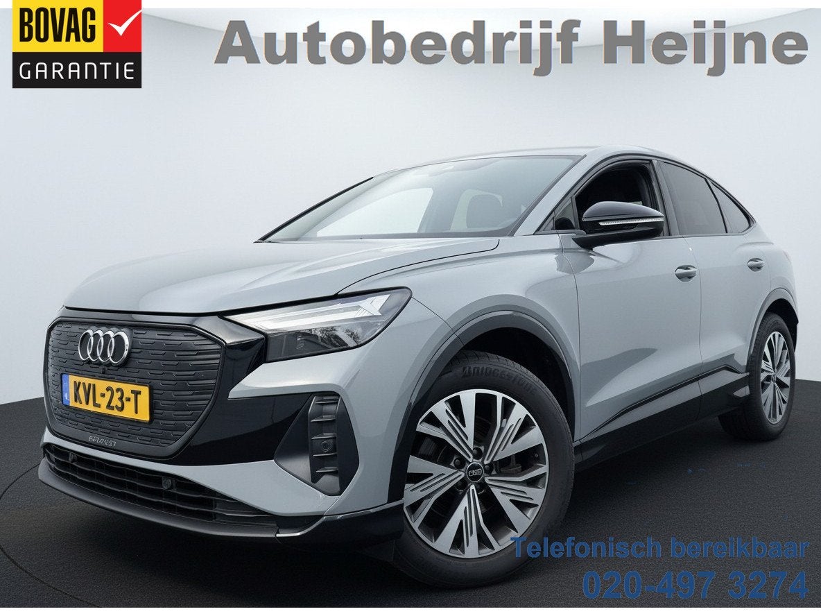 Audi Q4 Sportback e-tron 35 EDITION 170PK 55 kWh LEDER/VIRTU, Auto's, Achterwielaandrijving, Gebruikt, Zwart, Automatische klimaatregeling