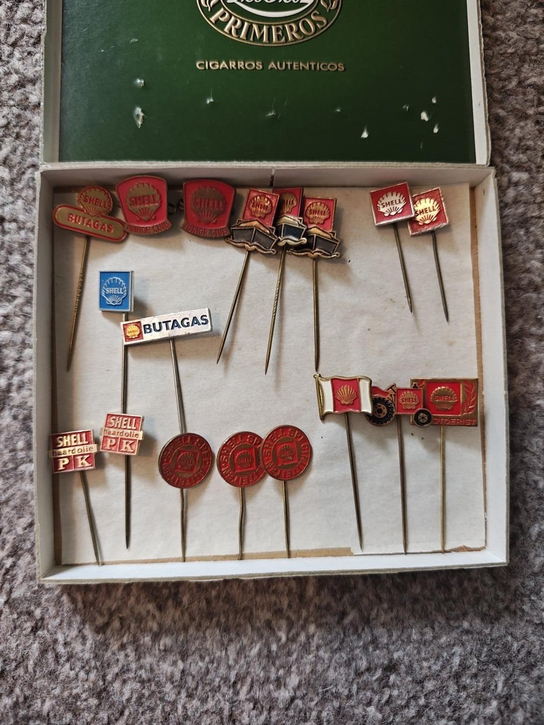 Diverse Shell en Butagas Speldjes - Vintage Collectie, Ophalen, Gebruikt, Merk