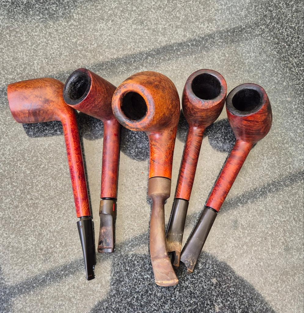 Leuke set van 5 gebruikte tabakspijpen, Verzamelen, Ophalen of Verzenden, Gebruikt, (Water)pijp