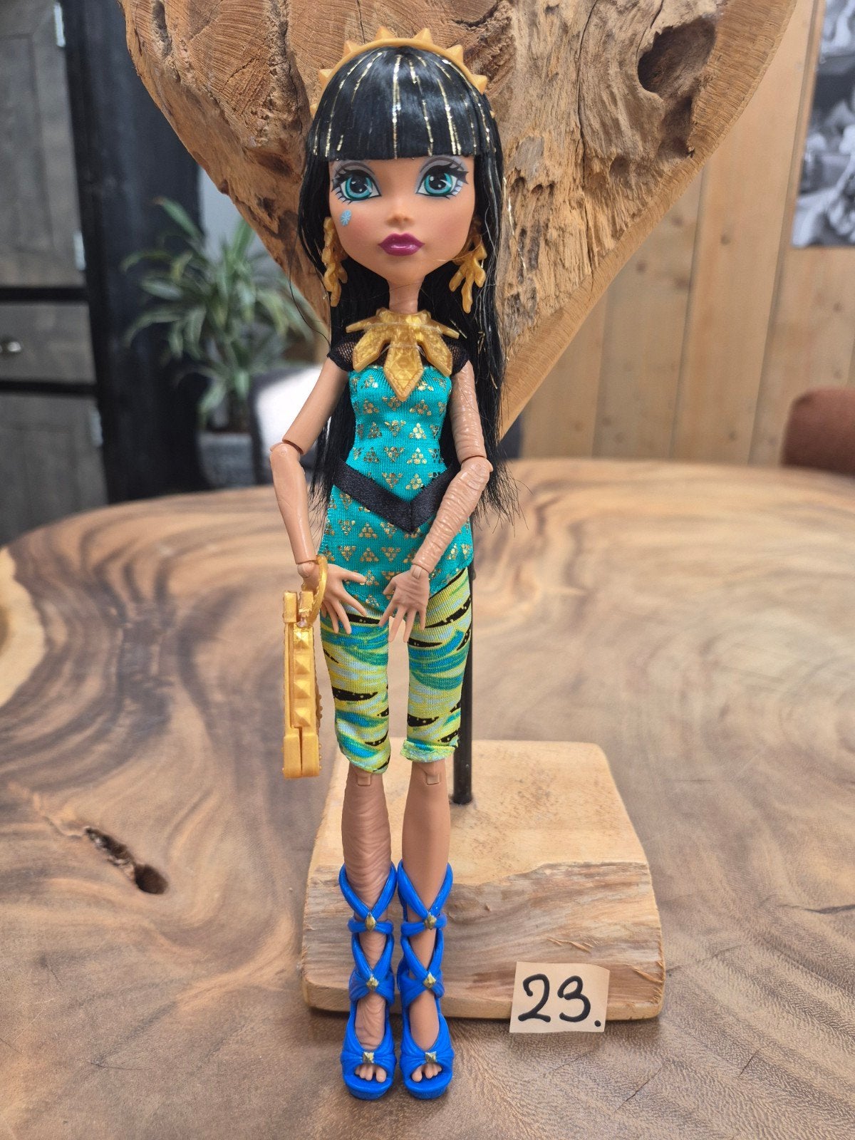 Monster High Cleo De Nile pop met accessoires, Kinderen en Baby's, Ophalen of Verzenden, Zo goed als nieuw, Overige typen