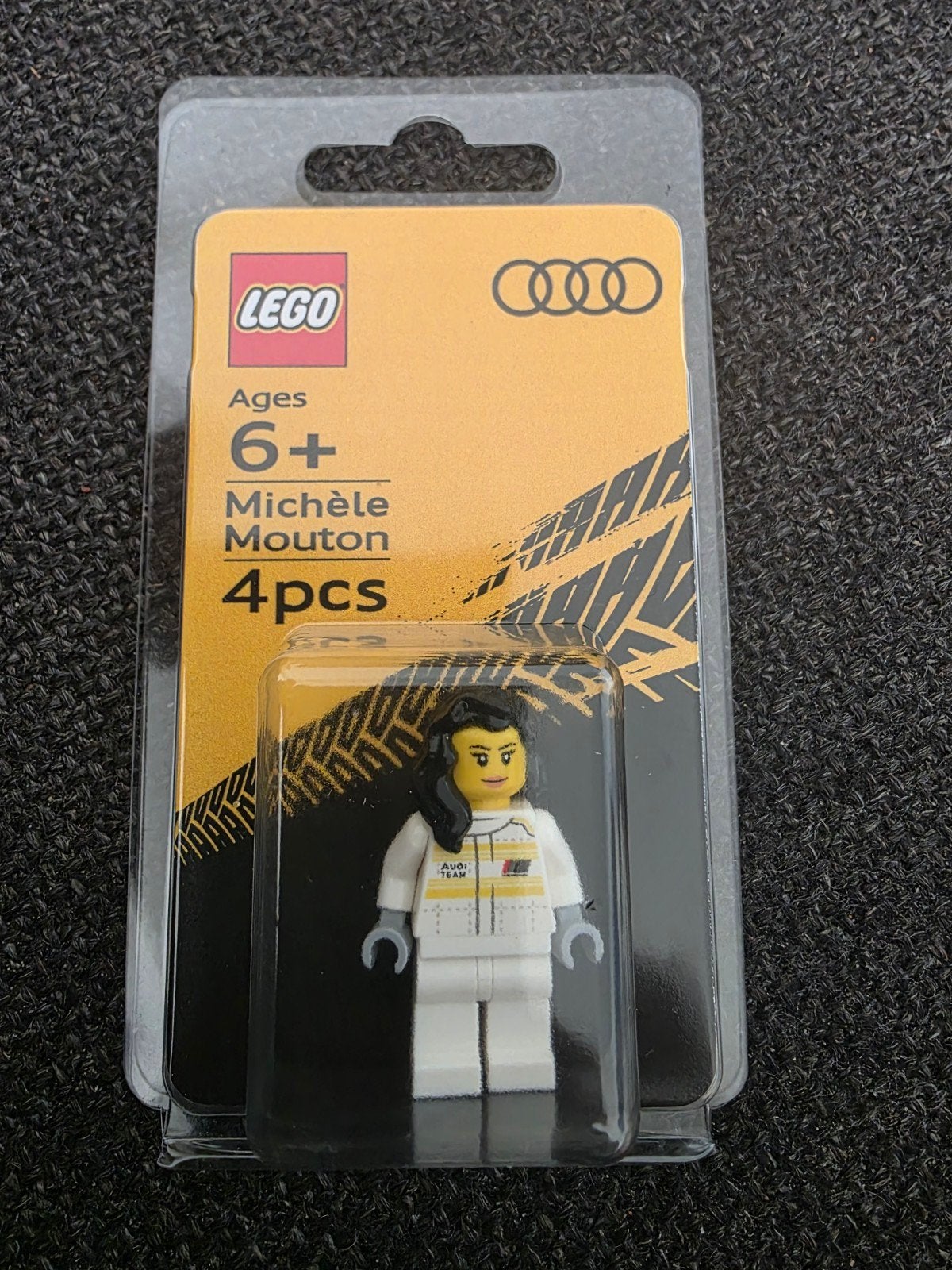 Lego Minifiguur Michèle Mouton Audi Sport Promotie, Kinderen en Baby's, Overige thema's, Lego, Nieuw, Ophalen of Verzenden